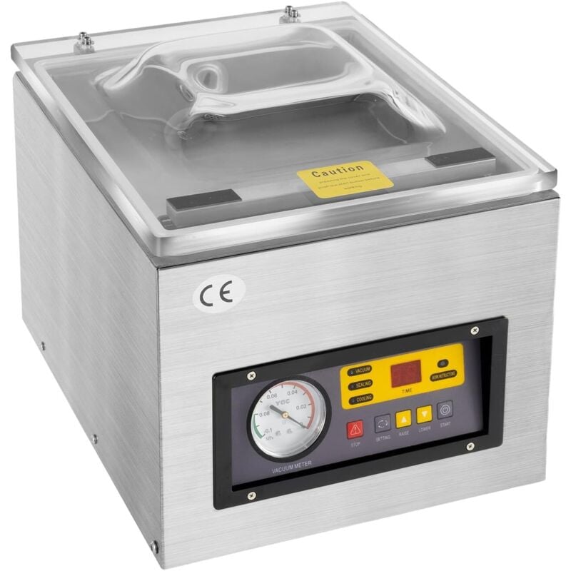 120W Machine à Emballer sous Vide Professionnelle Machine à Sceller en Acier Inoxydable DZ-260 Appareil de Mise sous Vide de Table - Puissance
