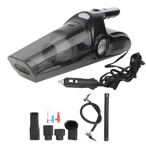 120W Pointer Type 4in 1 Portable Car Vacuum Cleaner 12V Handheld Wet Dry DualUse Dust Catcher