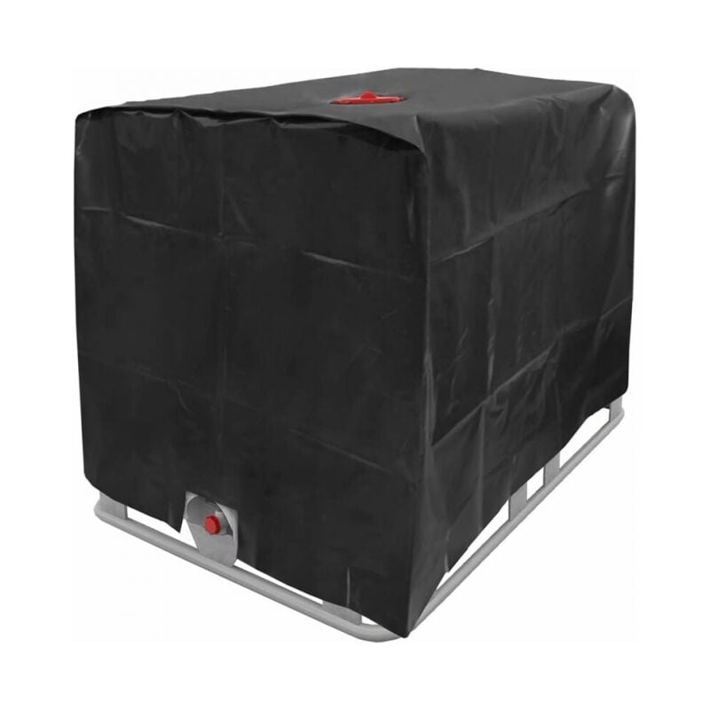 120x100x116cm Bâche de réservoir d'eau, Bâche Couverture Réservoir IBC pour Cuve 1000L, Capôt de Protection Container Citerne Eau, Anti-poussière