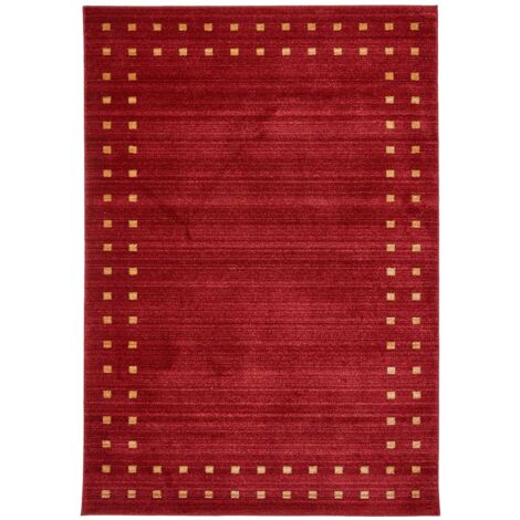 Tapis salon 200x300 cm Rectangulaire CHOBAY 5 Rouge Salle à manger