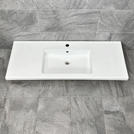 1210mm x 465mm Ceramic Bathroom Furniture Sink Vanity Basin Rectangular