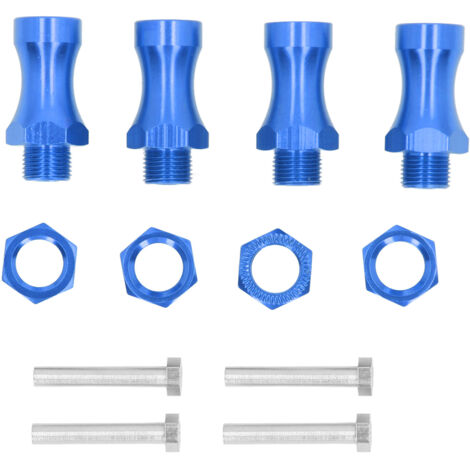 12–17 mm Metall-Radverlängerungsadapter, 30 mm Sechskant-Breiter für 1/10 RC-Offroad-Cars, Dunkelblau