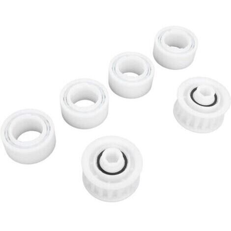 （12×18×4.8cm）Lot de 4 Roues de Guidage de Rechange pour Nettoyeur de Piscine avec 2 Engrenages de Poulie pour pour Accessoire de Nettoyeur de Piscine Robot Dolphin