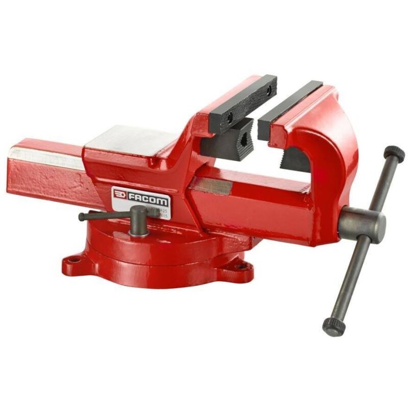 Facom - tau d'établi 1224 - Capacité d'ouverture : 125 mm - Largeur de mors : 104 mm