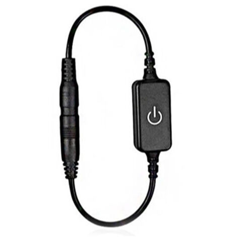 12‑24V 4A Mini LED Dimmer Touch Switch Single Color Light Emitting Diode Strip Light Brightness Controller On Off Switch Black