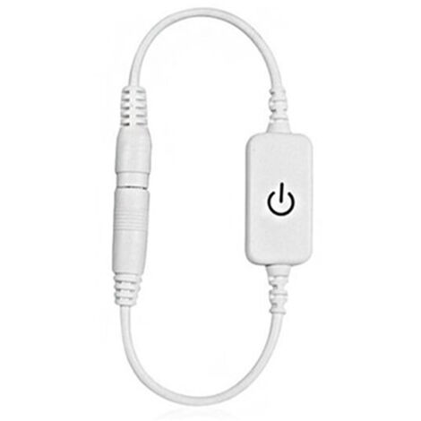 12‑24V 4A Mini LED Dimmer Touch Switch Single Color Light Emitting Diode Strip Light Brightness Controller On Off Switch White