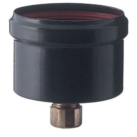 1227431006909 SCARICO CONDENSA SMALTATO NERO PESANTE DIAM. CM 8 X CM 25 LUNGO PER STUFA PELLET 97246
