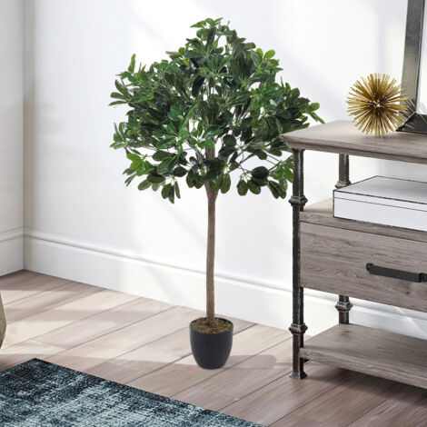 122cm Artificial Schefflera Arboricola Tree in Pot for Decoration