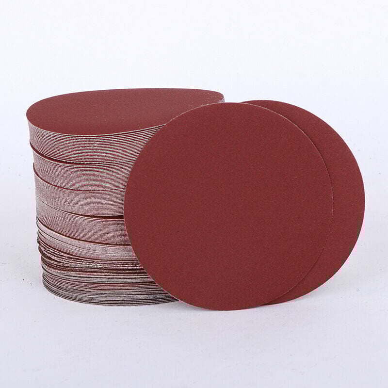 Image of 123-mm-Schleifscheiben, Körnung 1000, 100 Stück, ohne Löcher, Schleifscheiben für Exzenterschleifer