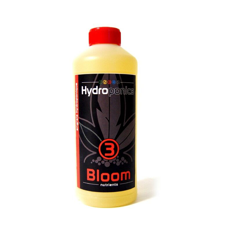 12345 Hydroponics - N°3 Bloom - 500ml , engrais de floraison, terre, hydro ,coco