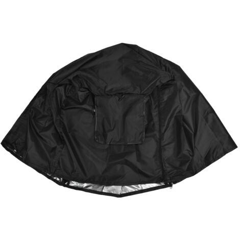 124.5x84x79cm Chiens Fil Crate Couverture tanche Solaire Antipoussière Pet Cage Couverture pour OutdoofBlack