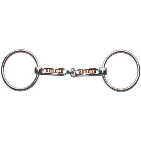 12,5 cm: Filetto ad anelli con rulli in rame e acciaio inox pieno
