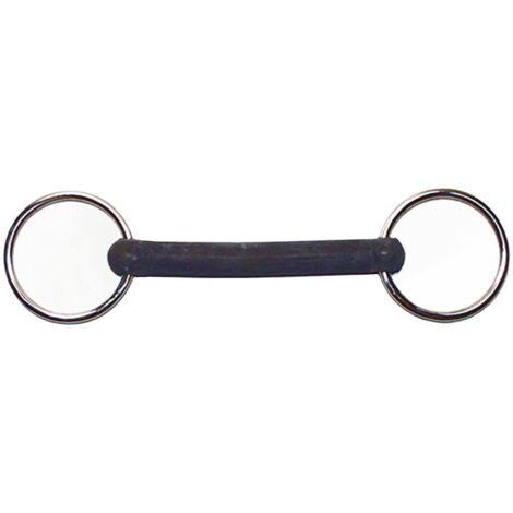 12,5 cm: Morso ad anelli in acciaio inox intero in gomma flessibile 18 mm