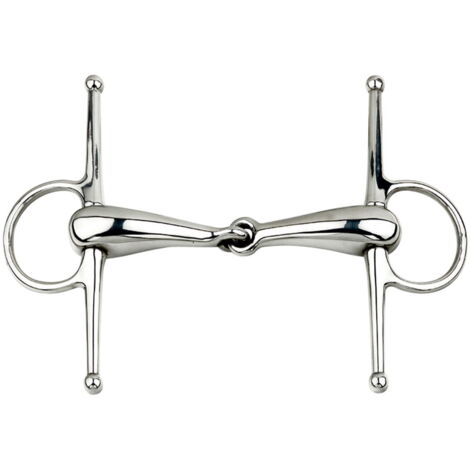 12,5 cm: Morso ad asta snodata in acciaio inox vuota 22 mm