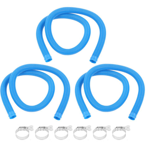 1.25 Inch Diameter Pool Pump Replacement Hose Swimming Pool Pump Replacement Hose with Clamps for 607 637