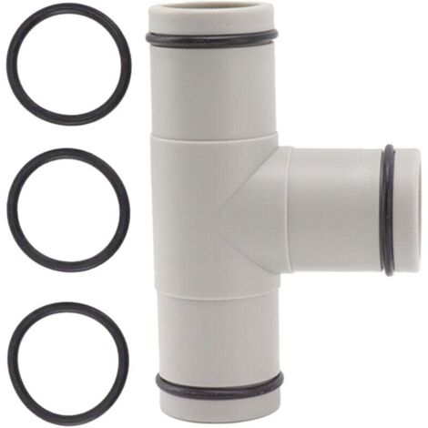 1.25 inch Hose T-Shaped Piston Valve Plastic Double Slot for Above Ground Pool MUMU