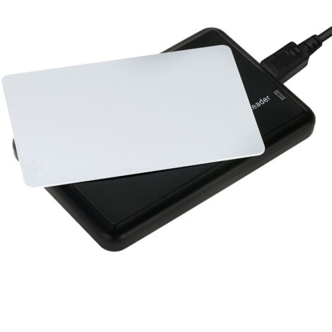 125-kHz-USB-ID-kontaktloser RFID-Kartenleser für Zutrittskontrolle, programmierbares Format, LED/Summer, 0–80 mm, EM4100