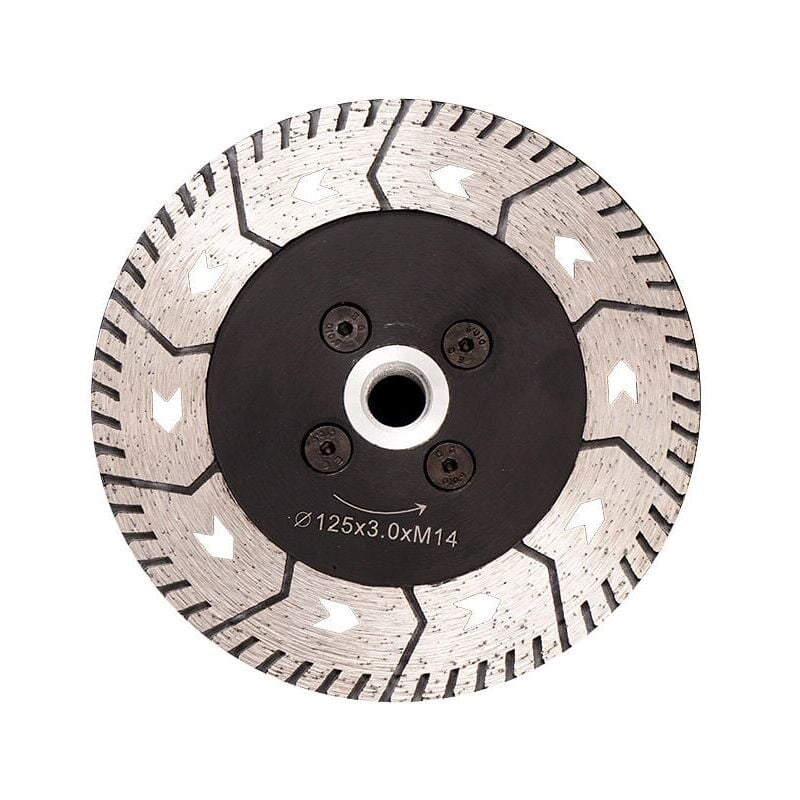 Image of 125 mm Diamant-Sägeblatt, Doppelklinge zum Schneiden und Schleifen von Beton, Marmor, Granit