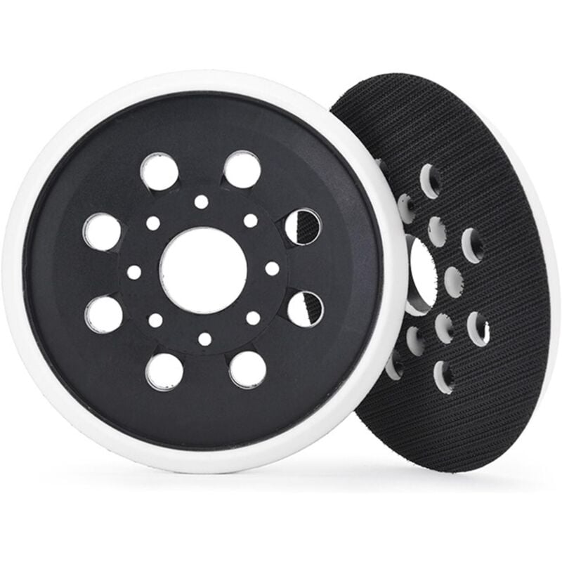 Image of 125 mm Klett-Schleifpad, 8 Löcher, kompatibel mit Exzenterschleifer Bosch PEX 300 AE und PEX 400 AE