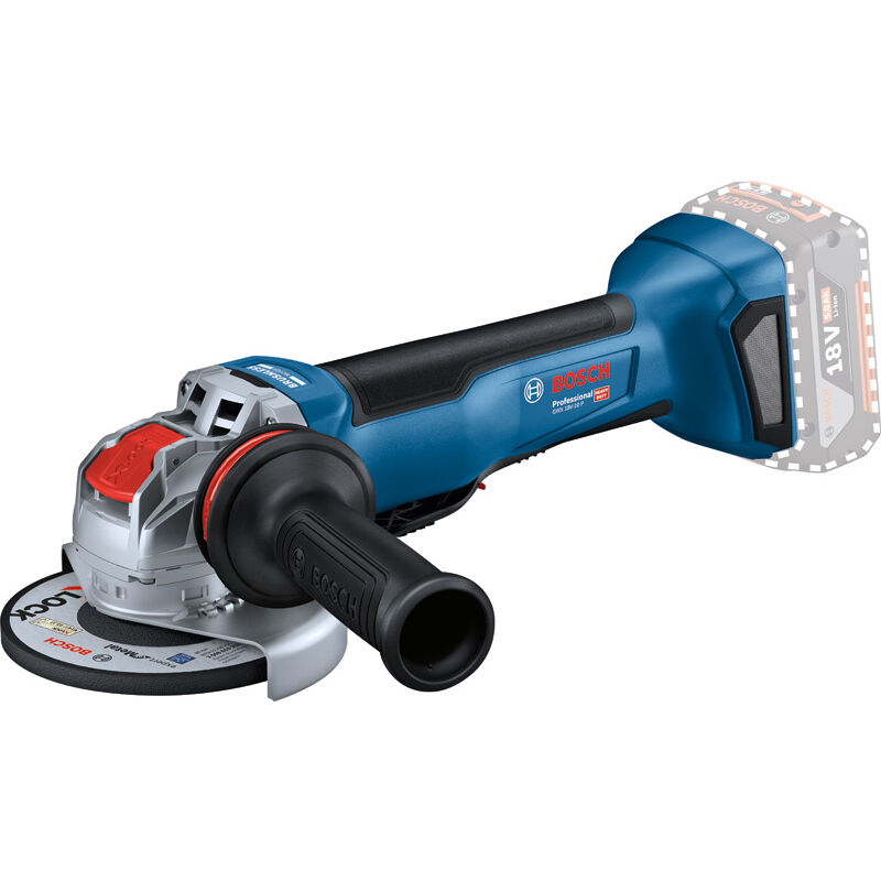 Image of Bosch Akku-Winkelschleifer gwx 18V-10 mit x-lock ohne Akku ohne Lader im Karton