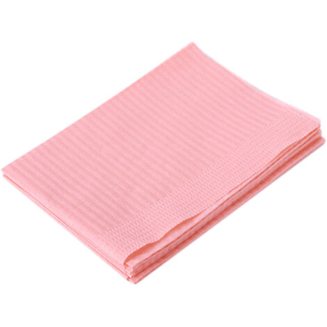125 pièces nappes jetables imperméables anti-fuites pour salon d'ongles et cils, rose - Pratique et simple