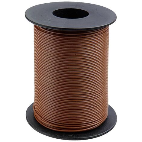 125-S25-8 Fil de câblage 1 x 0.25 mm² marron 25 m