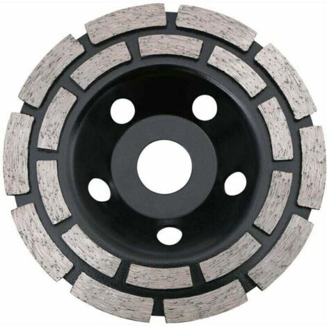 125 x 22,23 mm Doppelreihen-Diamantscheibe – Schleifen von Beton, Stein, Granit, Estrich – Universell und langlebig