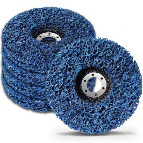 125 x 22mm Cleaning Discs, Grinder Disc Grinding Discs for Surface Treatment Painting Abrasive Disc for Angle Grinder -Pack of 5 Blue