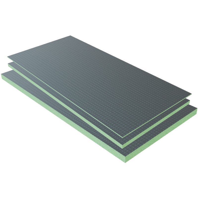 1250x600x25mm Pack of 5Tile Backer Boards Wet Room Cement Coated Insulation Underfloor Heating