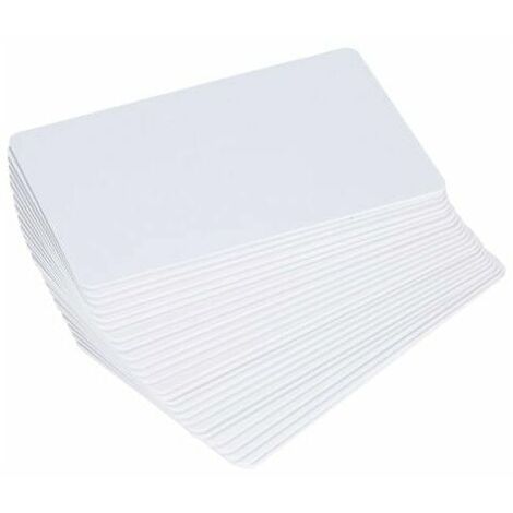 125KHz RFID Card Readable Writable Rewrite Blank White Key Cards for Access Control 25pcs - GHOST