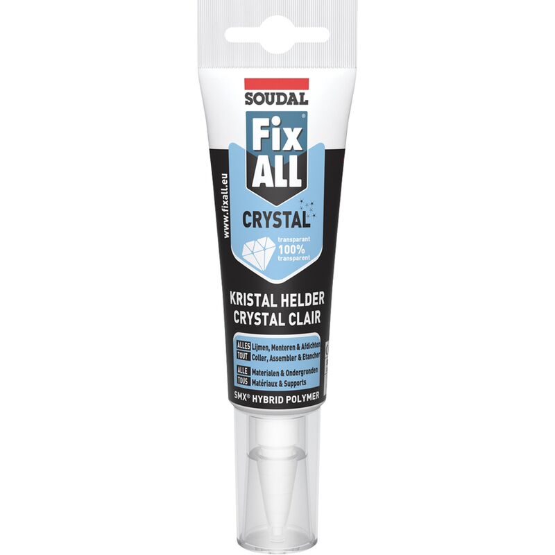 

125ml pegamento masilla 'Fix All Crystal' - Soudal