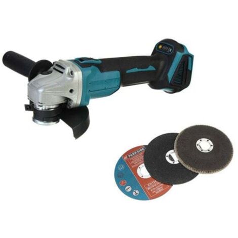 125mm 18V 4-speed cordless angle grinder for Makita, battery + accessories (tool only),