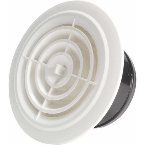 125mm Grille de Ventilation Ajustable Aération d'Air Ronde