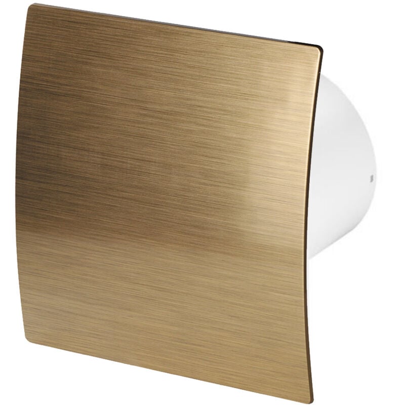 Ventilateur salle de bain avec capteur d'humdité 125mm Or abs Escudo