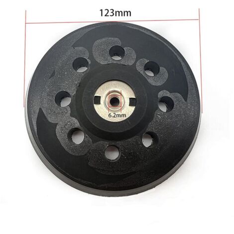 125mm Plateau de Poncage, Plateau pour Metabo SXE 325 Intec 425 Turbotec 631220000 (Noir)