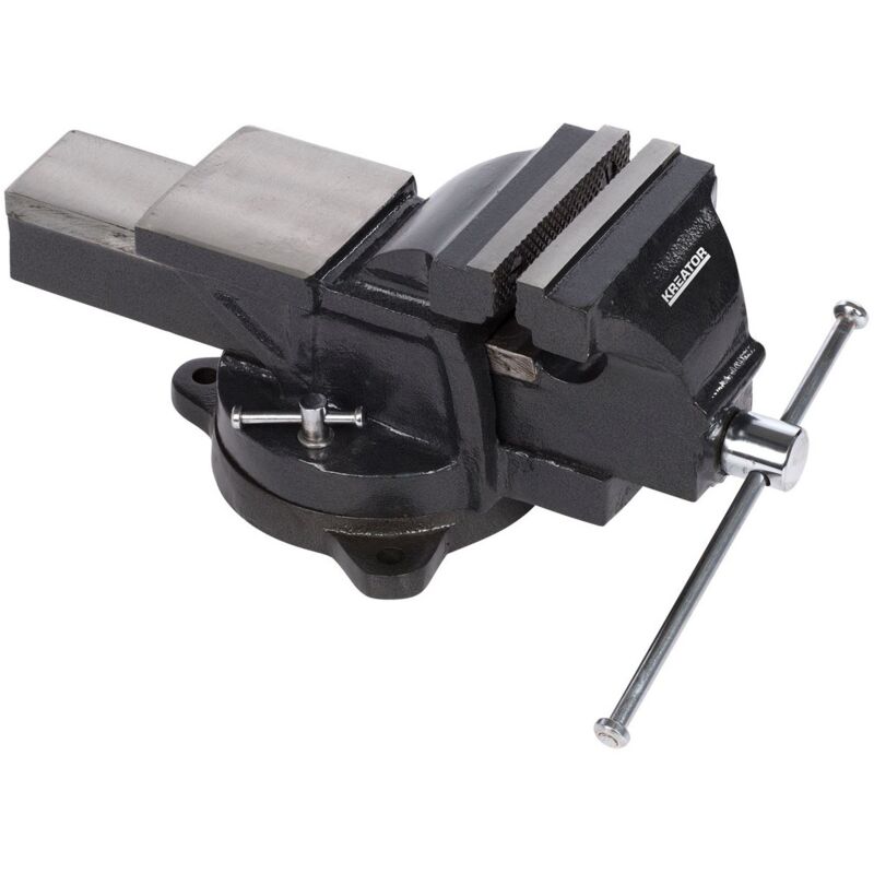 Stahlzwinge 125mm mit drehbarer Basis 360° Kreator