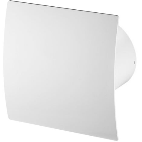 Awenta 100mm Humidity Sensor Extractor Fan White Glass Front Panel Escudo Wall Ceiling Ventilation - View #3
