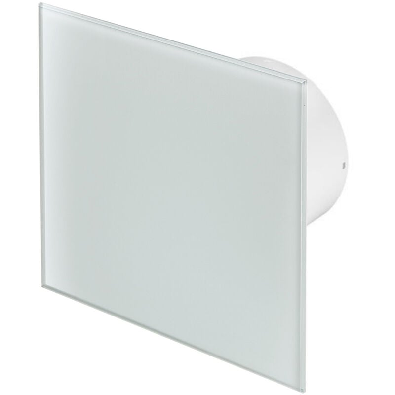 Ventilateur salle bain extracteur d'air Standard 125mm Verre Blanc trax