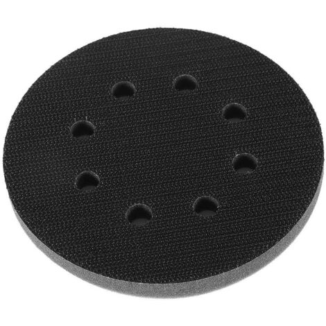 125mm Tampon de Ponçage Souple, Tampon Poncage Souple, Tampon de Coussin D'interface, Adapté aux Types Pneumatiques et électriques de Polisseuse Autonettoyante(8 Trous) 1 paquet
