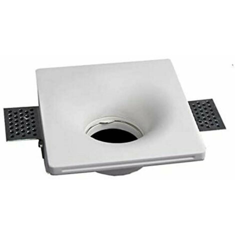 125x125 Cône Carré De Plâtre Support De Spot Encastré Gs05