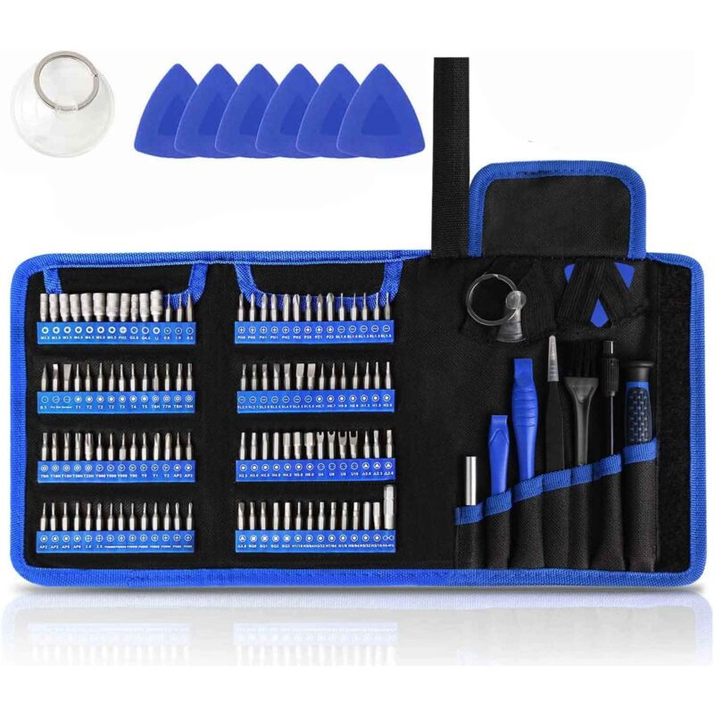126 en 1 Set Tournevis de Précision, Tournevis Outils de Réparation Demontage Opening Tool Kit avec Torx Phillips Hex Pour MacBook Pro Air, pc