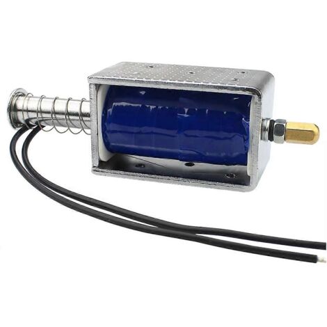 -1264B Électroaimant puissant à poussée-traction CC 12 V, course du solénoïde 30 mm