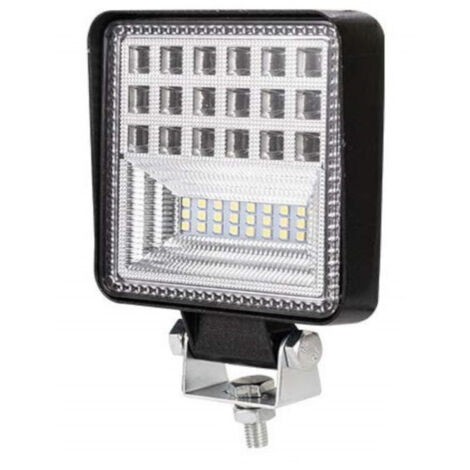 Универсален 126W Лед LED Халоген Фар Работна Лампа 12V - 24V бяла светлина за автомобил офроуд бус ван камион