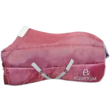 128 cm, Bordeaux: Coperta da Box per cavalli modello Camelia imbottita 300g e tessuto esterno 420 D