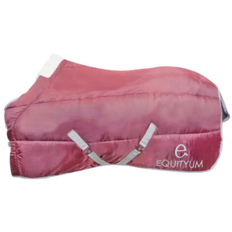 128 cm, Bordeaux: Coperta da Box per cavalli modello Iris imbottita 150 g e tessuto esterno 420 D