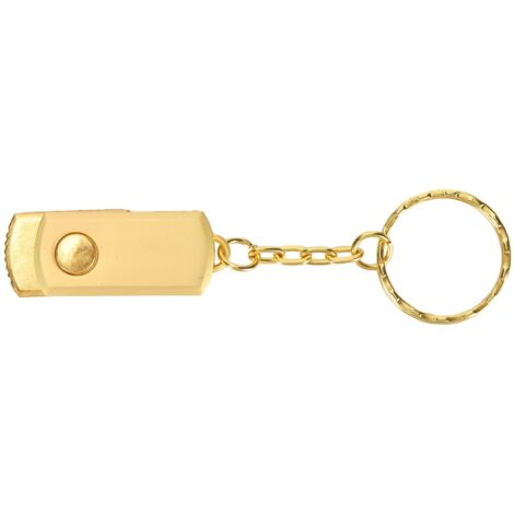 128 GB drehbarer USB 2.0-Stick mit Druckknopf und Reißverschluss für Windows, macOS und Linux