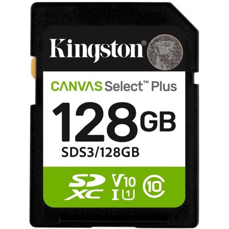 128 GB SDXC Canvas Select Plus Gen3 150 MB/s C10 UHS-I U1 V10