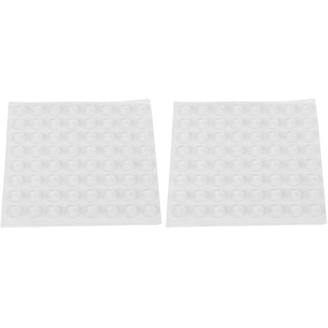 128 Stück transparente, selbstklebende Silikonpads zum Schutz von Böden und Möbeln (12 x 4 mm)