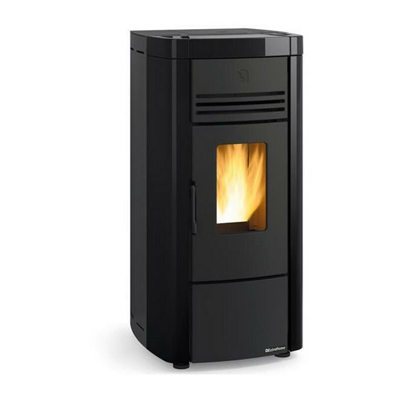 La Nordica Extraflame - Poêle à granulés de bois 8kw noir ventilé et étanche - Nordica Extraflame - angelaevonoir