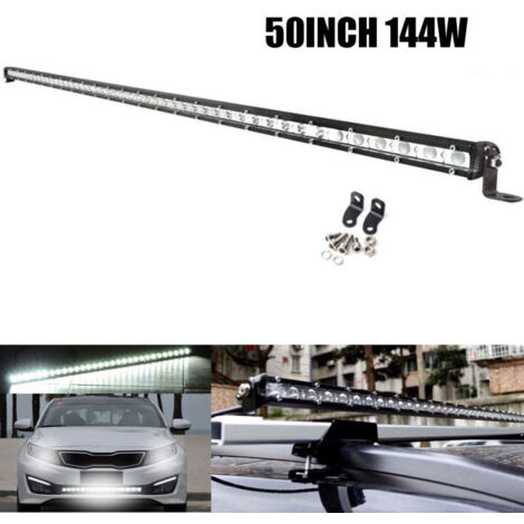129см 144W Slim Слим Едноредов Мощен Led Bar Лед Диоден Бар Прожектор 12-24V